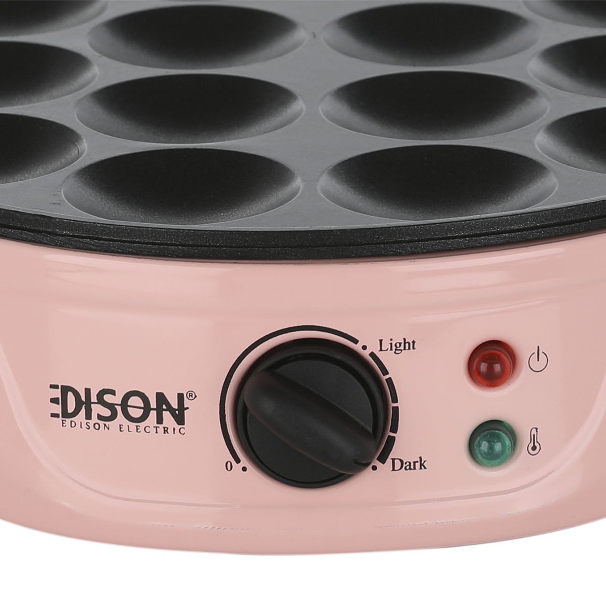 Edison Mini Pancake Maker, 14 Burners, 750W - Pink product image 2