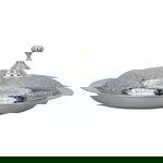 Gozy Steel with Saif Gallery Engraved Cover, 55 cm, Round - Silver product image 1