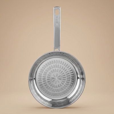 مقلاة استيل بيد جانبية تيفال، 24 سم - فضي product image 1