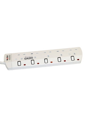 وصلة كهربائية كولن، 3250 واط، 5 مخارج، 3 متر، 301100007 - ابيض product image 2