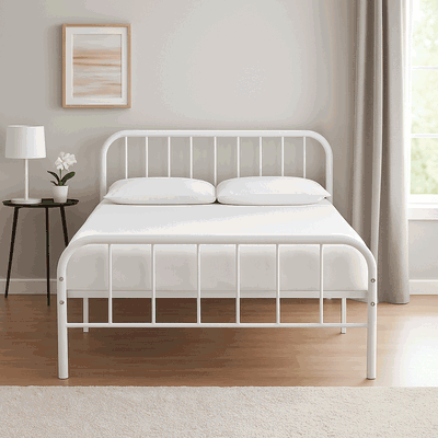 سرير حديد، 40×150×200 سم - أبيض product image 2