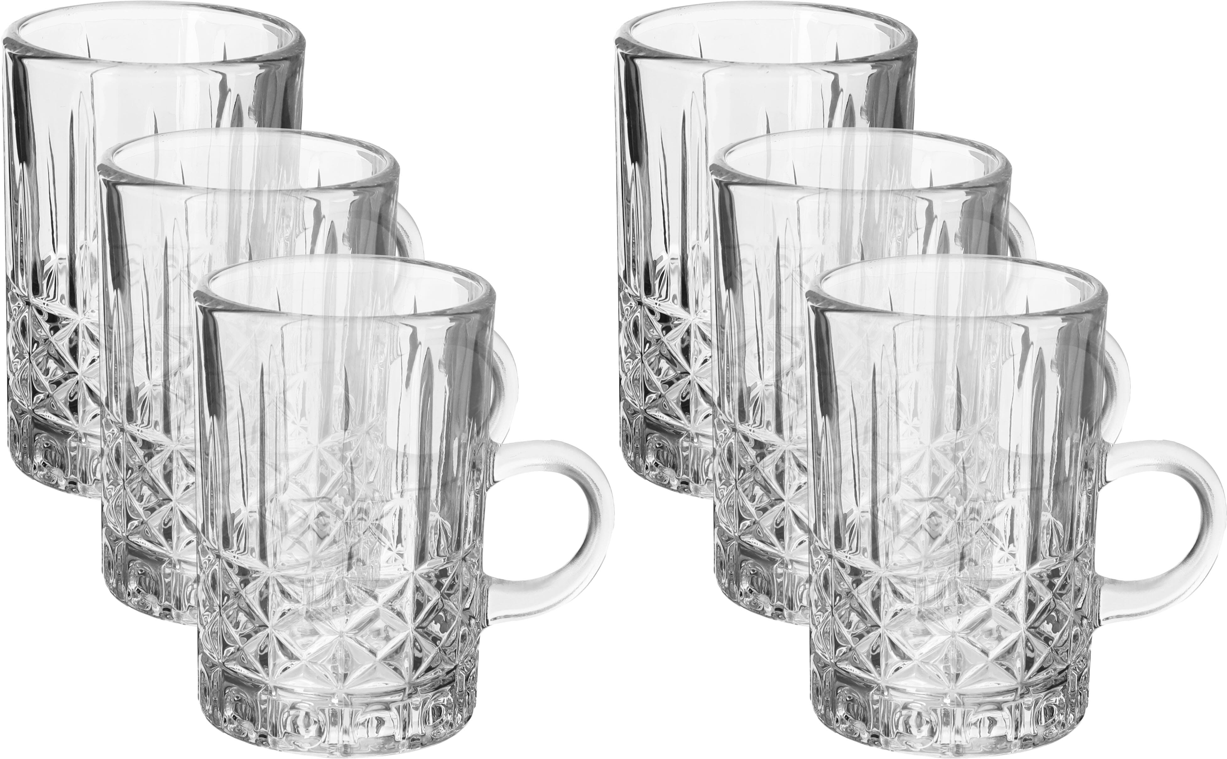 Al Saif Gallery glass tea set, 6 pieces - clear product image 1