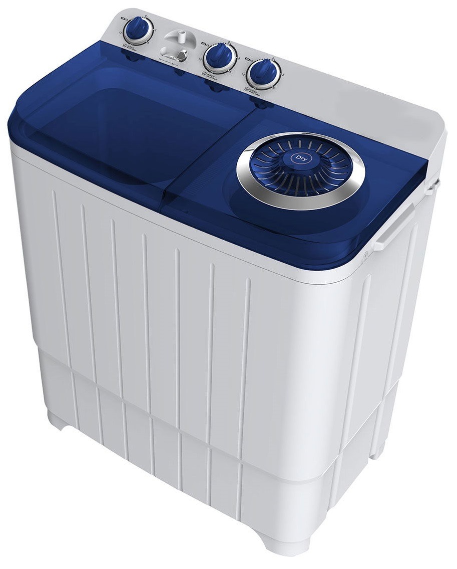 Falcon Fl807Tw Washing Machine, 7 Kg, Twin Tub, Blue Lid, Top Load - White product image