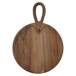 Alsaif Gallery Wooden Serving Board, Round, Hand - Brown product image 1