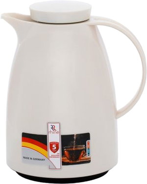 ترمس الراين، 1 لتر، مضلع، حافظة داخلية زجاج حراري - لؤلؤي product image 2