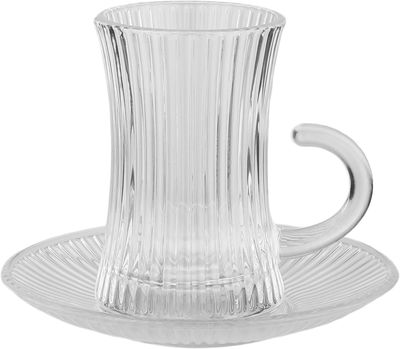 طقم بيالات و فناجين زجاج اس زد الساحل، 36 قطع - شفاف product image 3