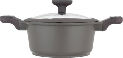 طقم قدور جرانيت وألمنيوم بغطاء زجاج روبوست، 9 قطع - بني فاتح product image 6