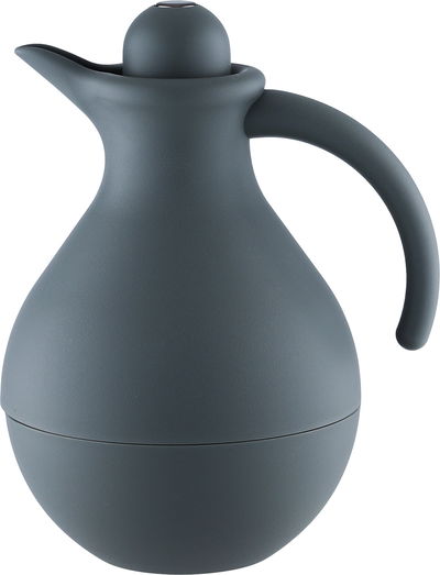 ترمس بنان تايملس، 1 لتر، خامة داخلية زجاج، غطاء ضغاط - رمادي غامق product image 1