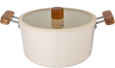 طقم قدور طهي سيراميك تورنادو، 9 قطع - بيج product image 3