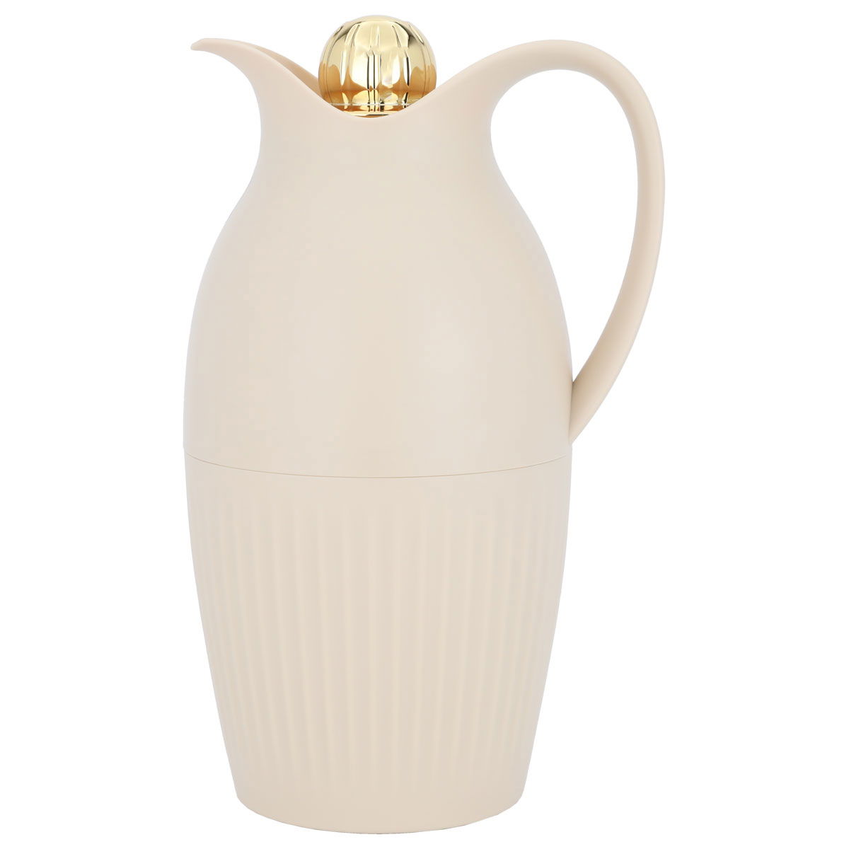 Everest Ramira Pro Thermos, 1.3 liters, thermal glass inner shell, plastic outer shell - beige product image 1