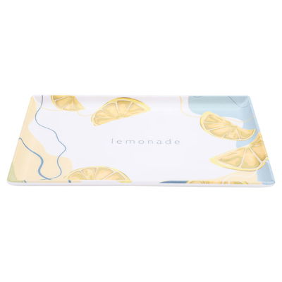 صينية تقديم بلاستيك السيف غاليري، 25×17×1.8 سم، مستطيل - أبيض product image 1