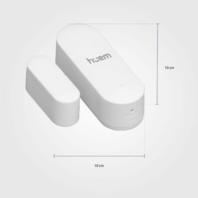 Hume motion sensor for doors and windows, 2 AAA batteries, Wi-Fi supported, IP22 protection rating, 10 x 10 cm - White product image 3