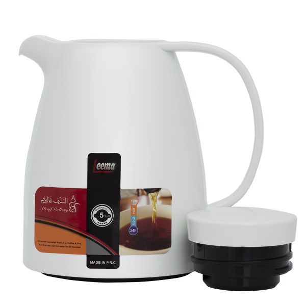 Al Saif Gallery Lima Thermos, 0.65 liters, thermal glass inner container, plastic outer shell - white product image 2