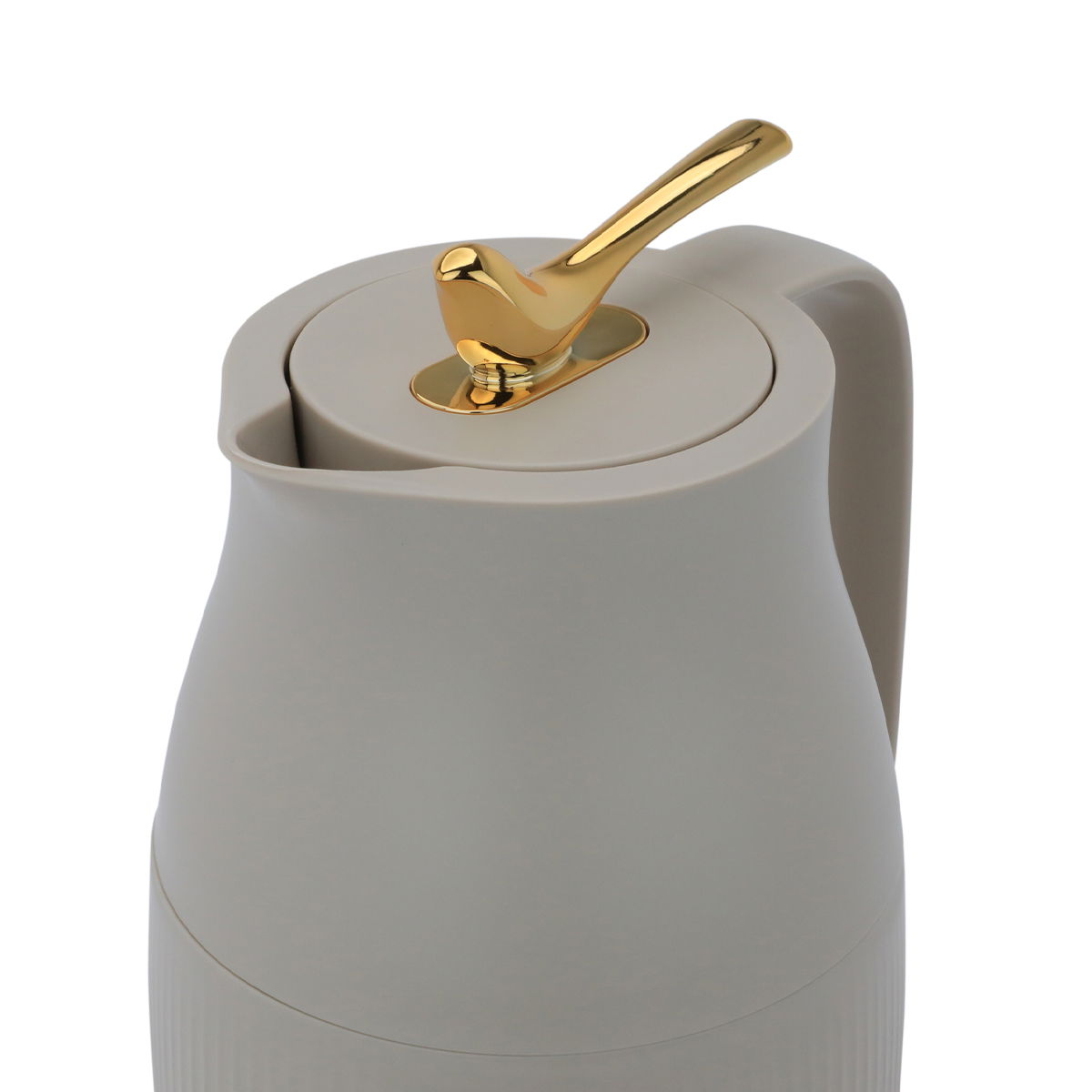 Al Saif Gallery Royal 6 thermos, 1.6 liters, glass inner container, plastic outer shell - beige product image 3