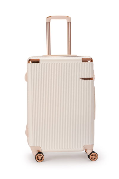 طقم شنط سفر ABS ليمرا، 4 مقاسات، 4 عجلات، بزاوية 360 درجة، OT-501866 - بيج product image 4