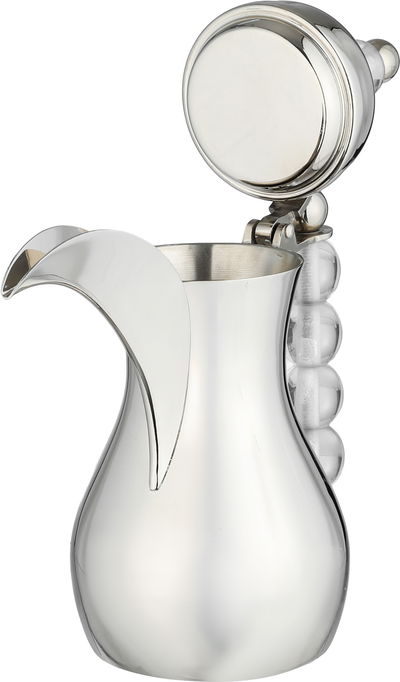 دلة قهوة ستانلس ستيل السيف غاليري، يد كورة شفاف، 20x11x25 سم - فضي شفاف product image 3