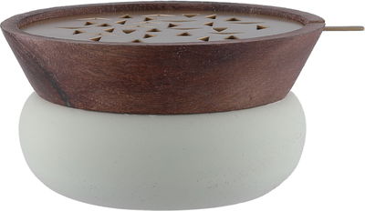 مبخرة خشب استيل السيف غاليري، 11.5x10.5x5.5 سم - كابتشينو product image 2