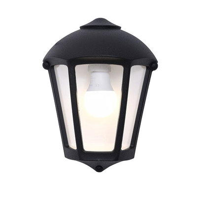 Outdoor wall light, made of durable resin plastic, E27 bulb base, 20 x 15 cm - Black product image 2