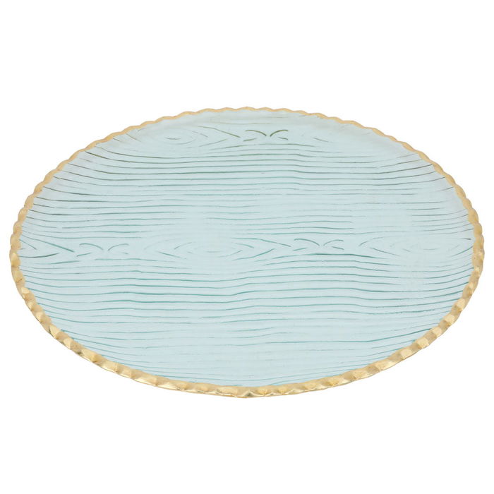 Al Saif Gallery glass plate, 1.6 x 33 cm, flat round - transparent product image 1