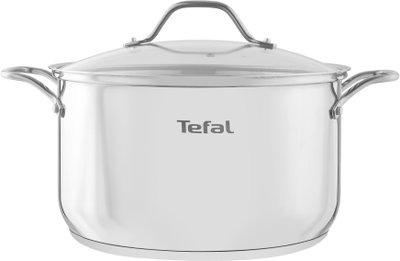 Tefal Stainless Steel Saucepan with Glass Lid, 26 cm - Silver product image 2