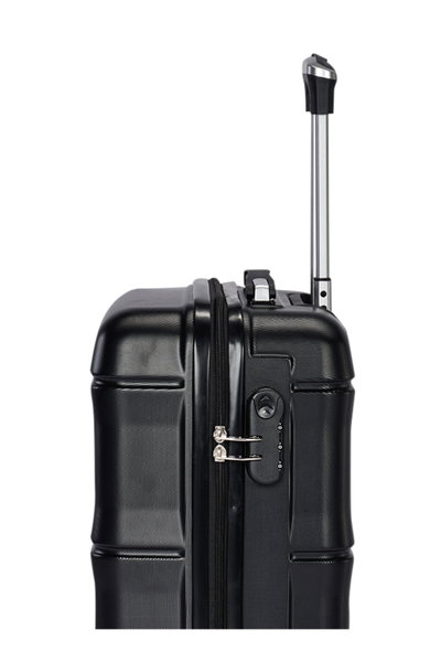 طقم شنط سفر ABS ليمرا، 3 مقاسات، 4 عجلات، قفل ارقام، WM-207 - اسود product image 5