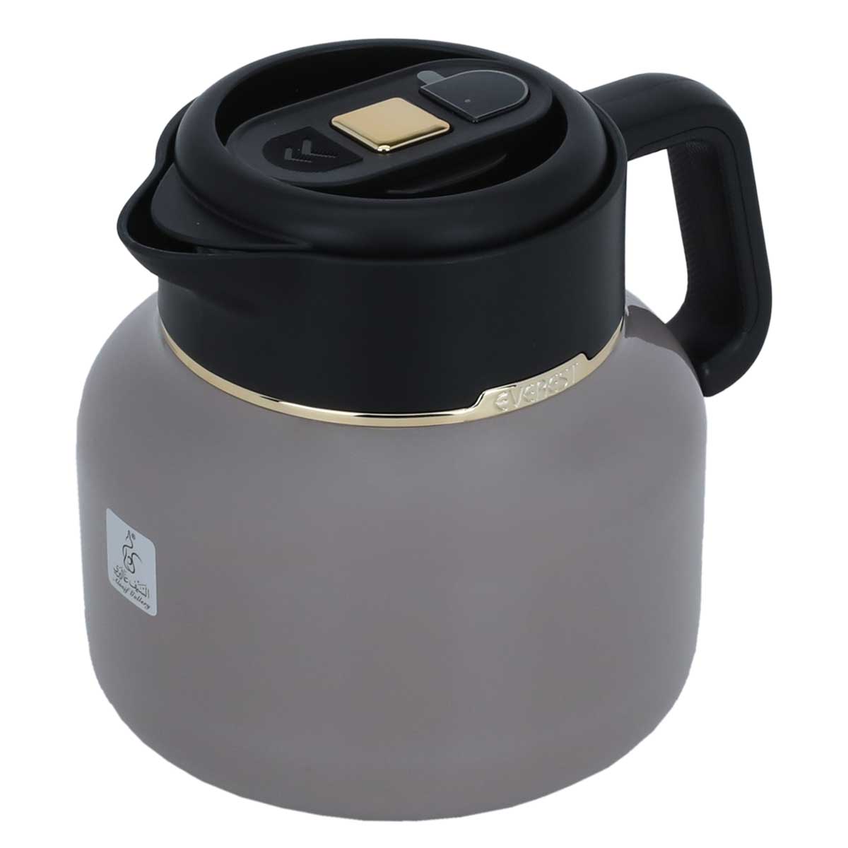 Sarah Estelle Al Saif Gallery thermos, 1 liter, black handle, digital screen - cappuccino product image 2