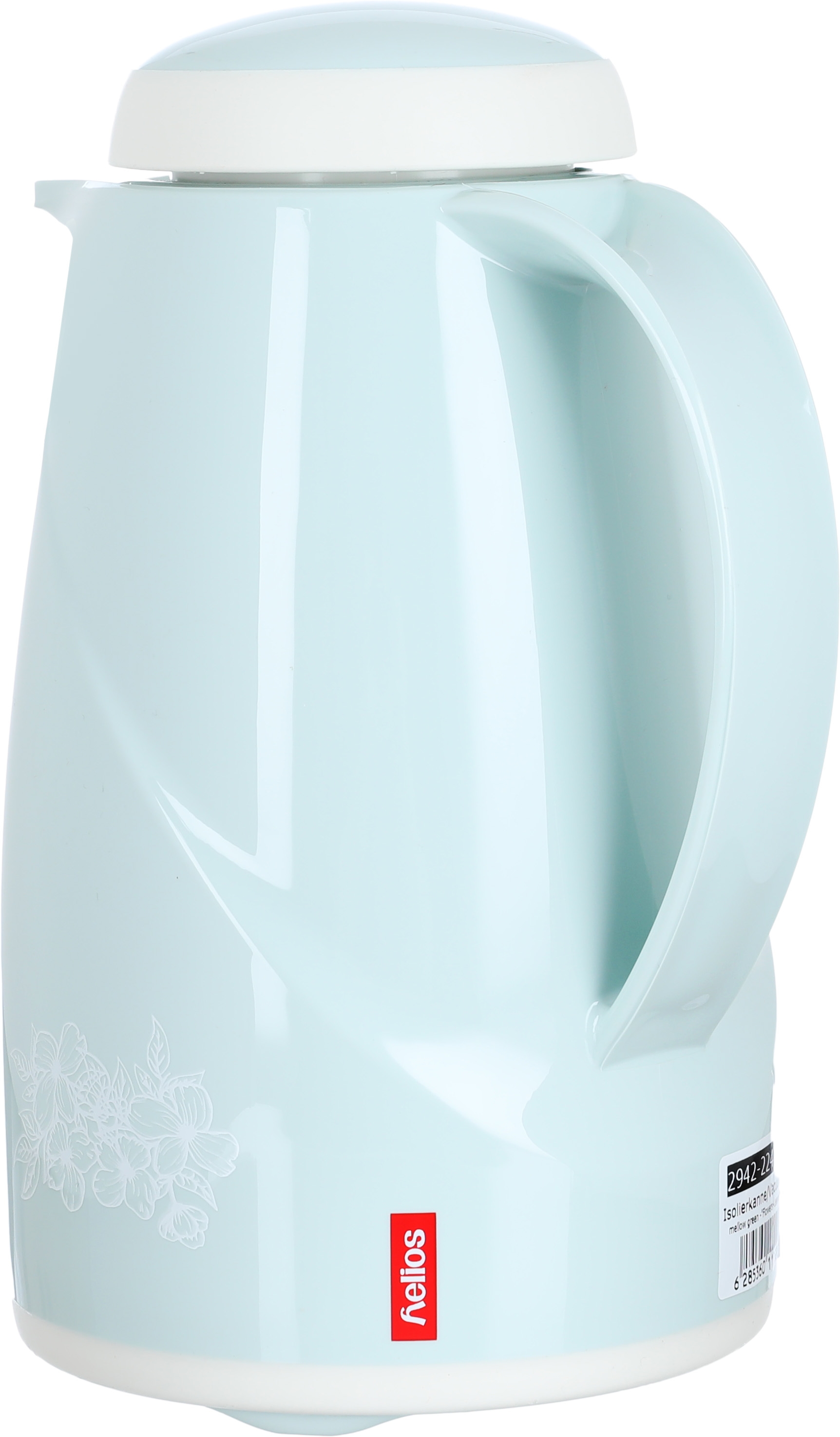 Helios thermos, 0.6 liters, thermal glass inner container, plastic outer shell - light green product image 2