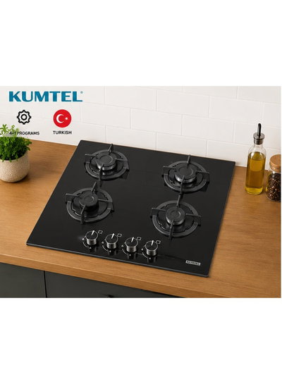 موقد غاز بلت ان كومتيل، 60 سم، 4 شعلة، C6-40BF - اسود product image 4