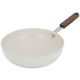 مقلاة سيراميك تورنادو، 28 سم، يد خشب، عميق - بيج product image 1
