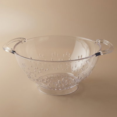Al Saif Gallery Acrylic Colander, 24X24X12 Cm, Handle - Clear product image 1