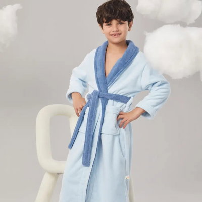 روب اطفال كورال فليس ريفي، 15-16 سنوات - سماوي product image 7