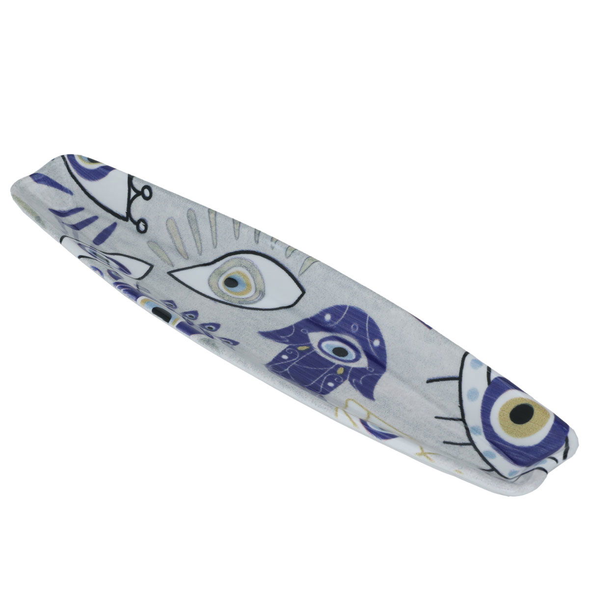 Al Saif Gallery Porcelain Serving Plate, 31.5X7X2.7 Cm - White Blue product image