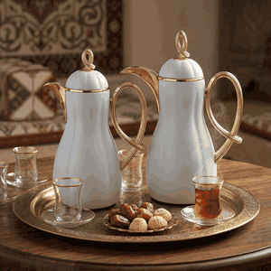 طقم ترامس أروى السيف غاليري، 1 / 1 لتر، حافظة داخلية زجاج حراري - رمادي فاتح product image 2