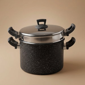 Hachifer Double Granite Spaghetti Pot, 26cm - Dark Grey product image