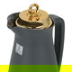 ترمس منال تايملس، 1 لتر، حافظة داخلية زجاج - رمادي غامق product image 5