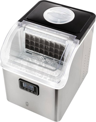 صانعة ثلج السيف، 130 واط، 2 لتر، 3 احجام للثلج، شاشة LCD، E05608 - فضي product image 2