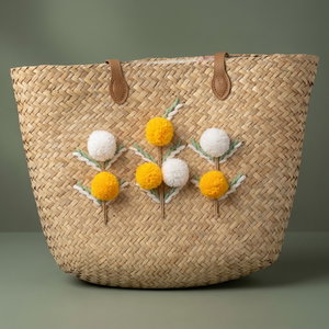 شنطة ترامس خوص السيف غاليري، 47x36 سم - بيج product image