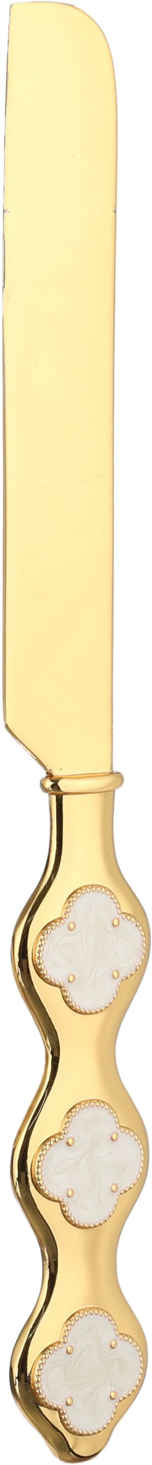 طقم ملاعق خدمة كيك استيل دانيا، 2 قطعة - ذهبي فضي product image 2
