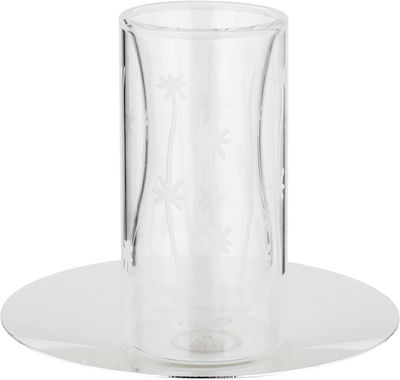 طقم تقديم شاي وقهوة زجاج واستيل السيف غاليري، 18 قطعة - شفاف فضي product image 4