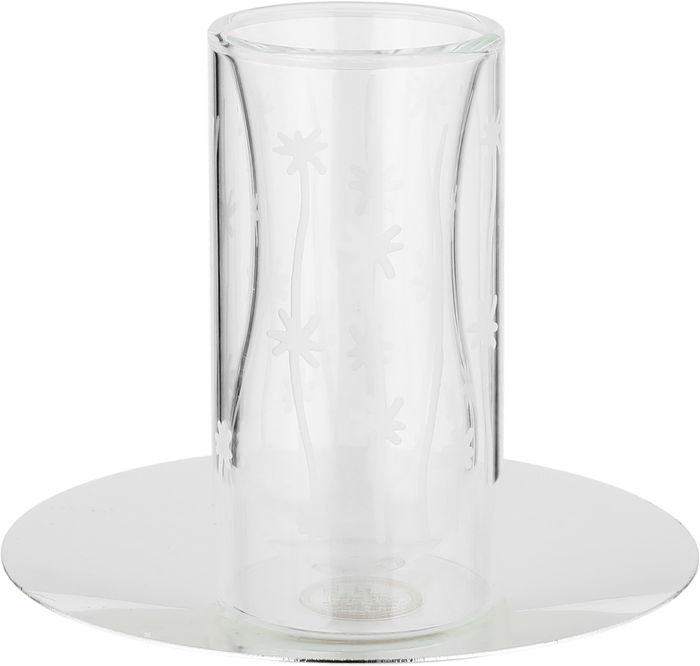طقم تقديم شاي وقهوة زجاج واستيل السيف غاليري، 18 قطعة - شفاف فضي product image 4