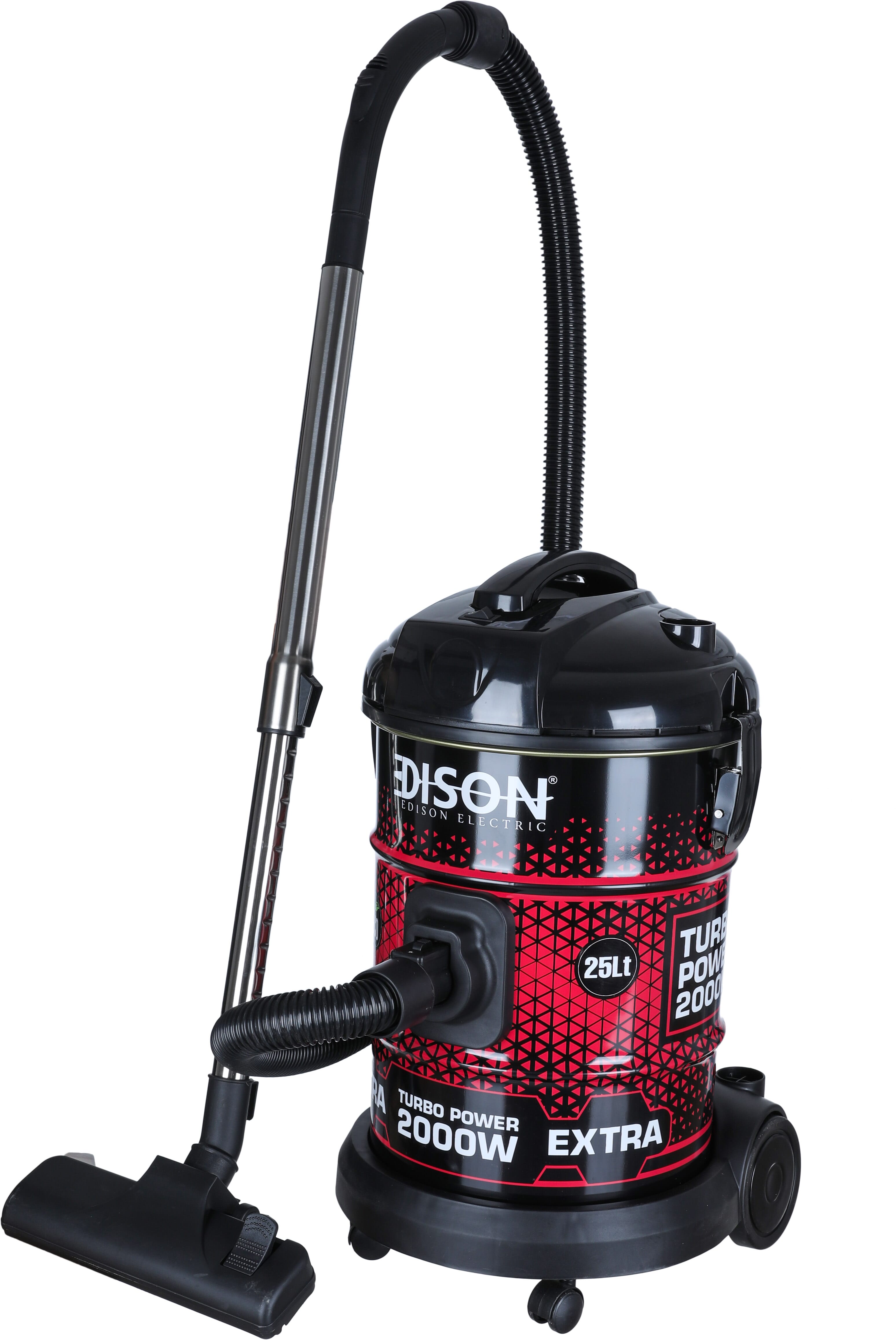 Edison Zl16-31H Turbo Barrel Vacuum Cleaner, 2000W, 25L - Black Red product image