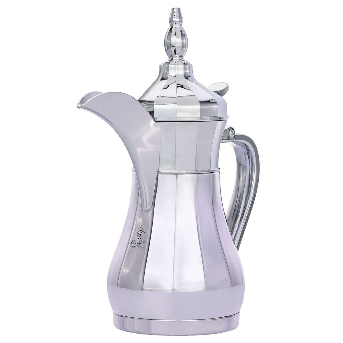 Al Saif Gallery Steel Dallah Sulaiman, 0.5 liters - silver product image