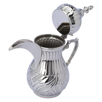 دلة تراحيب 4 استيل بنقش السيف غاليري، 1.2 لتر، وسط - فضي product image 3