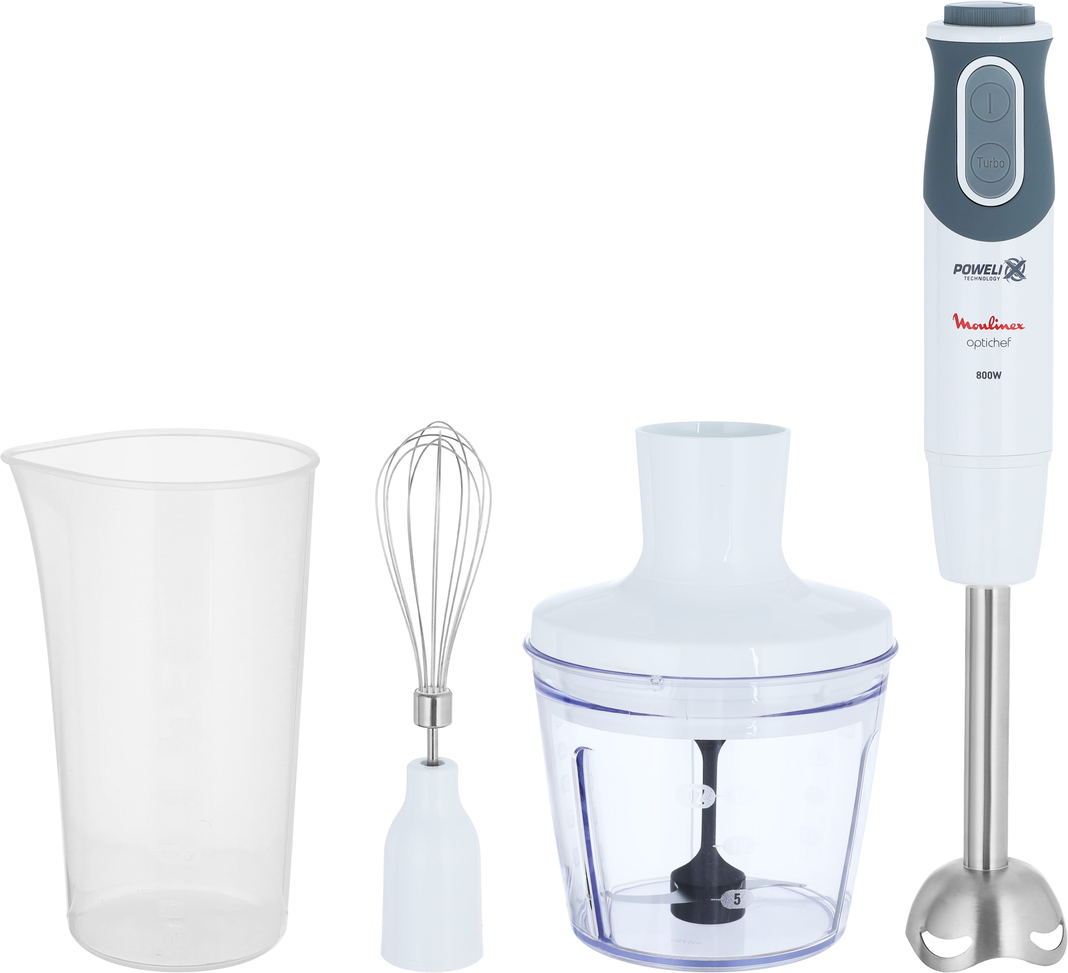 Moulinex Hand Blender, 800 Watts, 20 Speeds - White product image 1