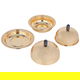 Al Saif Gallery steel tofir set, 43x30x5 cm, 2 dates with lid, marble handle, 3 pieces - gold product image 3