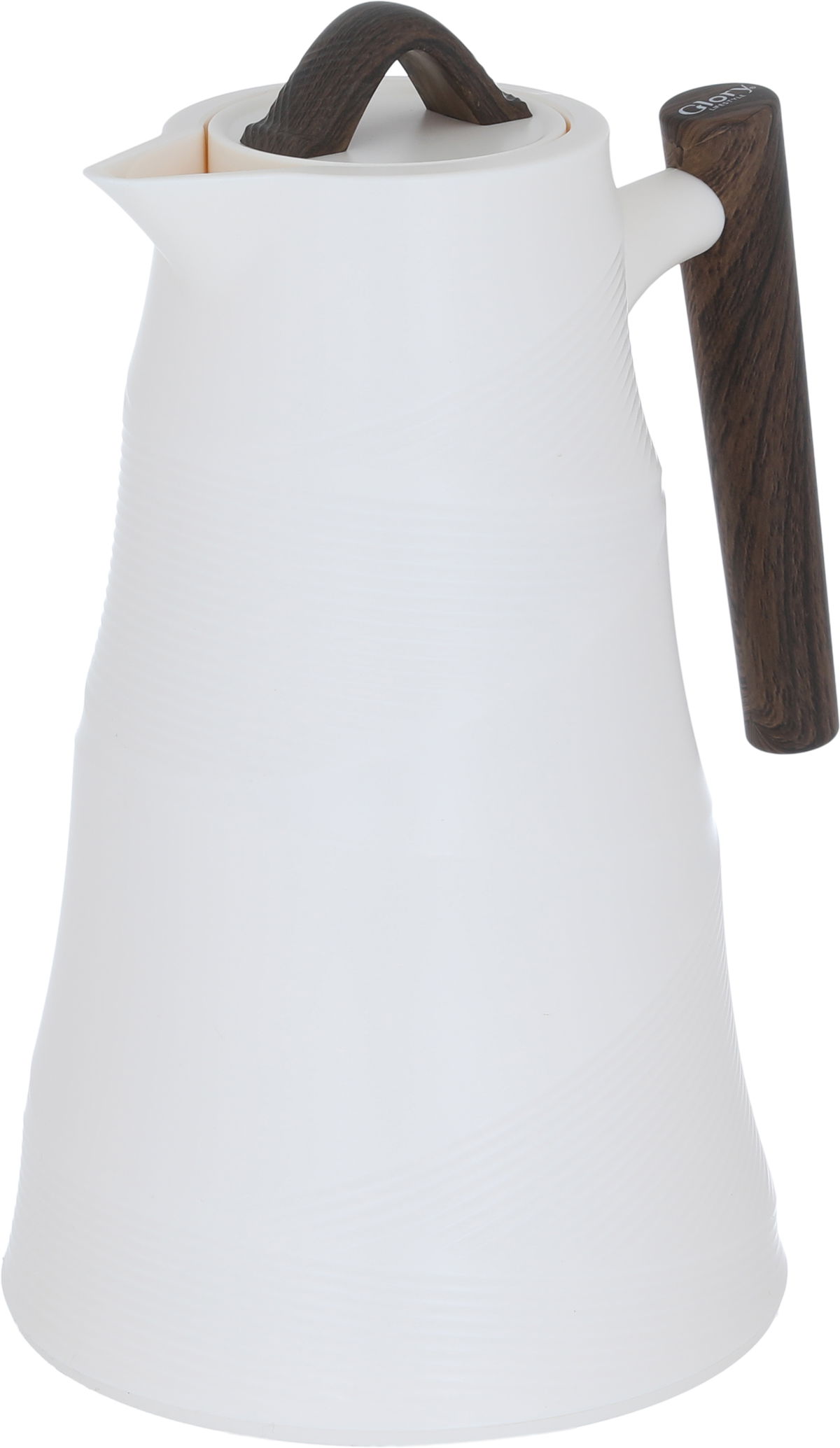 Bamboo Glory thermos, 1 liter, glass inner container, plastic outer shell - beige product image 3
