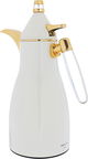 Alsaif Gallery Falwah Thermos Set, 2 Pieces, 1/1 Liter, Glass inner container, Stainless Steel Body - Pearl product image 4