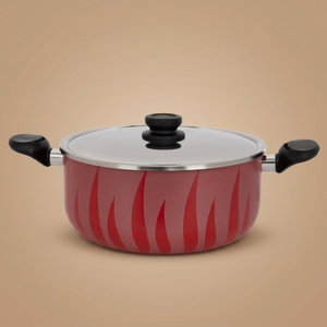 Red FlameTeflon Pot, 28 cm - Red product image