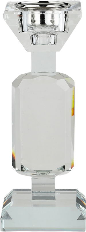 مبخرة زجاج السيف غاليري، 7x7x18 سم، قاعدة مربع - شفاف product image