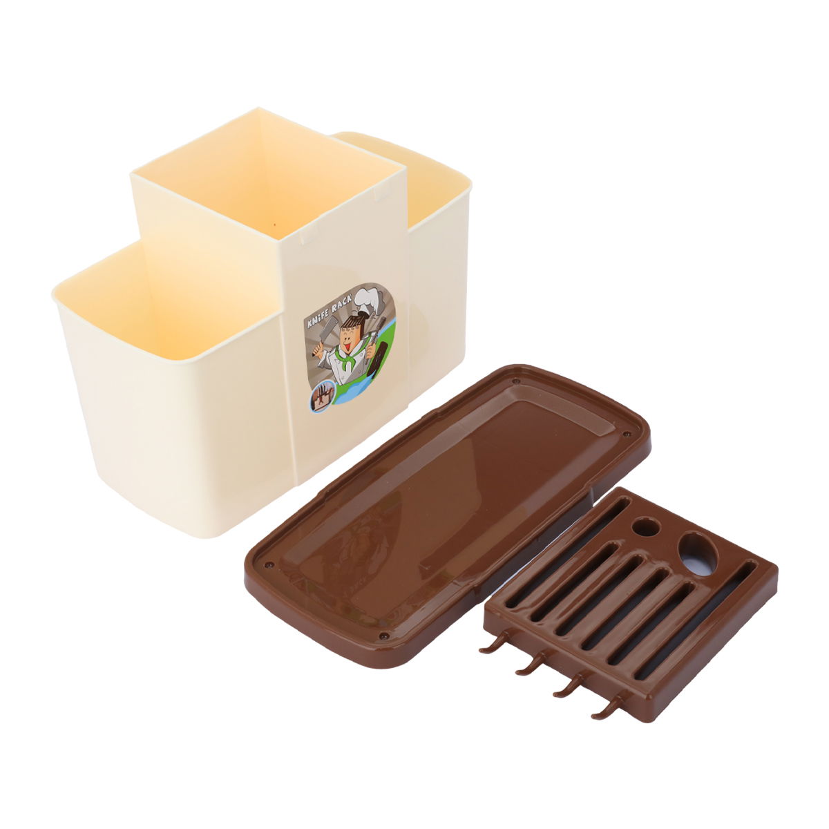 صندوق تخزين بلاستيك السيف غاليري، مستطيل - بيج product image 2